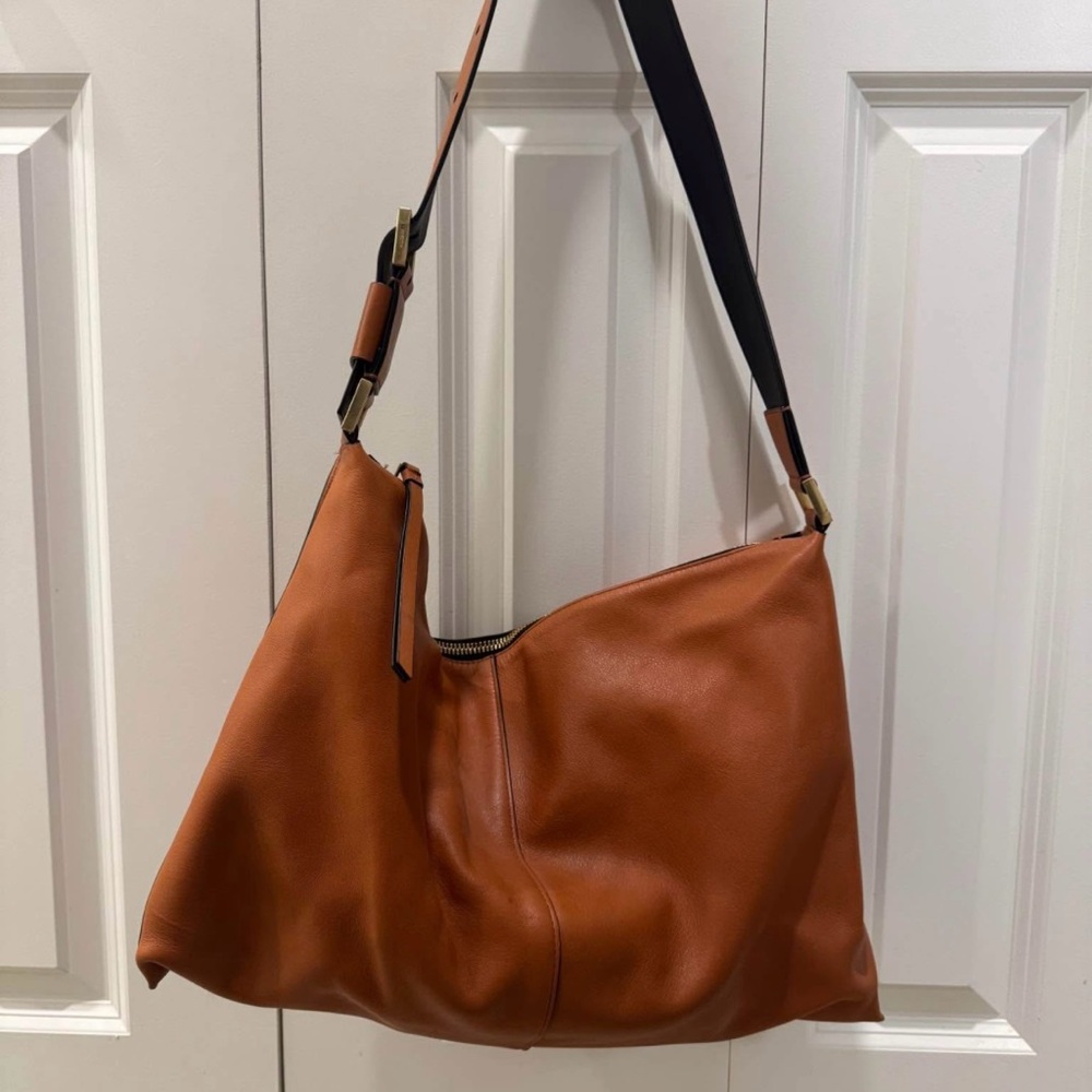 All Saints Brown Leather Shoulder Bag and Wallet